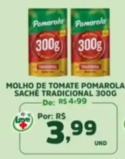 Araújo Supermercados molho de tomate pomarola sachê tradicional oferta