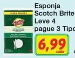Chama Supermercados Esponja scotch brite leve 4 oferta