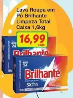 Chama Supermercados Lava Roupa em Pó Brilhante Limpeza Total oferta