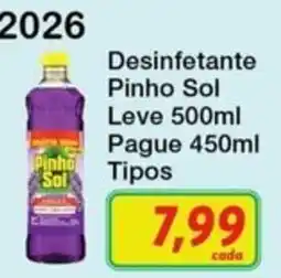 Chama Supermercados Desinfetante Pinho Sol oferta