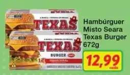 Chama Supermercados Hambúrguer Misto Seara Texas Burger oferta