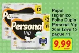 Chama Supermercados Papel higiênico folha dupla personal vip oferta
