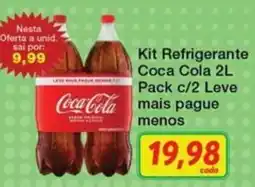 Chama Supermercados Kit Refrigerante Coca Cola 2L oferta