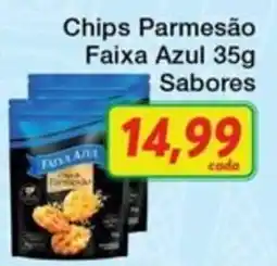 Chama Supermercados Chips Parmesão Faixa Azul Sabores oferta