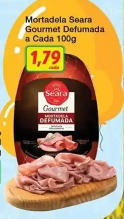 Chama Supermercados Mortadela seara gourmet defumada oferta