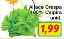 Chama Supermercados Alface Crespa 100% Caipira oferta