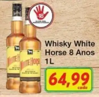 Chama Supermercados Whisky White Horse 8 Anos oferta