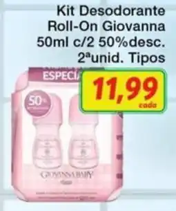 Chama Supermercados Kit Desodorante Roll-On Giovanna oferta