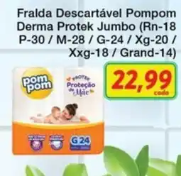 Chama Supermercados Frada Descartável Pompom Derma Protek Jumbo oferta