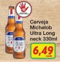 Chama Supermercados Cerveja michelob ultra long neck oferta