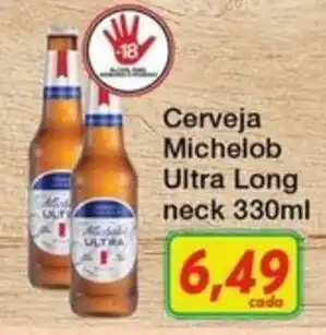 Chama Supermercados Cerveja michelob ultra long neck oferta