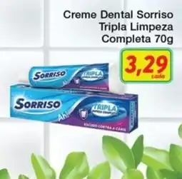 Chama Supermercados Creme Dental Sorriso Tripla Limpeza Completa oferta