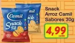 Chama Supermercados Snack Arroz Camil Sabores oferta