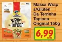 Chama Supermercados Massa wrap s/glúten da terrinha tapioca original oferta