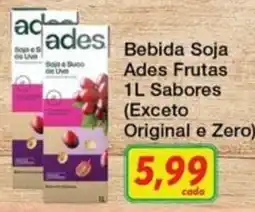 Chama Supermercados Bebida Soja Ades Frutas oferta