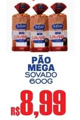 Supermercado Vitorino pão mega sovado oferta