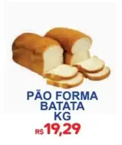 Supermercado Vitorino pão forma batata oferta