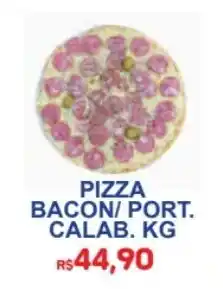 Supermercado Vitorino pizza bacon/ port. calab. kg oferta