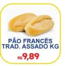 Supermercado Vitorino pão francês trad. assado kg oferta