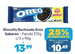 Supermercados Jau Serve Biscoito recheado oreo sabores oferta