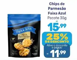 Supermercados Jau Serve Chips de Parmesão Faixa Azul oferta