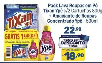 Pack lave roupas em pó tixan ypê