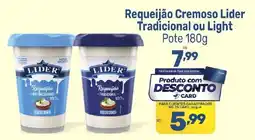 Supermercados Jau Serve Requeijão cremoso lider tradicional ou light oferta