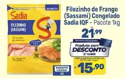 Supermercados Jau Serve Filezinho de frango (sassami) oferta