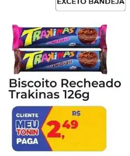 Tonin Superatacado Biscoito recheado trakinas oferta