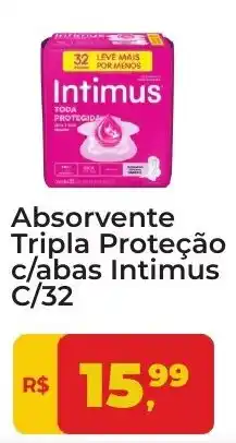 Tonin Superatacado Absorvente tripla proteção c/abas intimus c/32 oferta