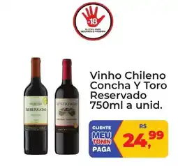 Tonin Superatacado Vinho chileno concha y toro reservado oferta
