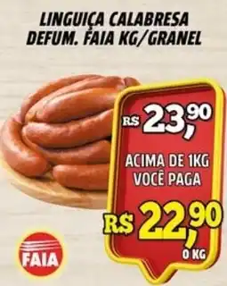 Zattão Supermercado Linguiça calabresa defum. faia kg/granel oferta