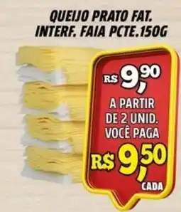 Zattão Supermercado Queijo prato fat. interf. faia pcte.150g oferta