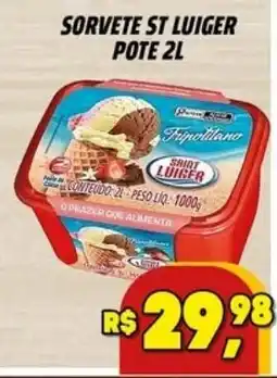 Zattão Supermercado Sorvete st luiger pote 2l oferta