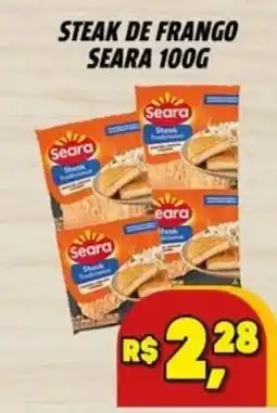 Zattão Supermercado Steak de frango seara 100g oferta