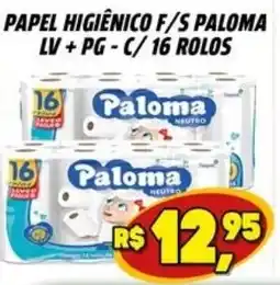 Zattão Supermercado Papel higiênico f/s paloma oferta