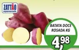 Zattão Supermercado batata doce rosada oferta