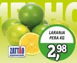 Zattão Supermercado laranja pera oferta