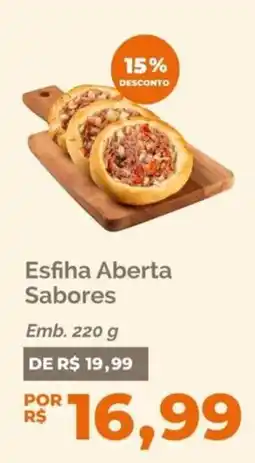 Oba Hortifruti Esfiha Aberta Sabores oferta