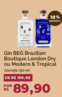 Oba Hortifruti Gin Beg Brazilian Boutique London Dry ou Modern & Tropical oferta