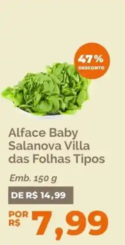 Oba Hortifruti Alface Baby Salanova Villa das Folhas Tipos oferta