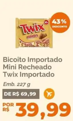 Oba Hortifruti Biscoito importado mini recheado twix importado oferta