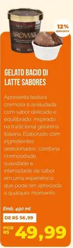 Oba Hortifruti gelato bacio di latte sabores oferta