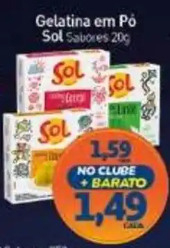 Rede Bom Lugar Gelatina em Pó Sol Sabores oferta