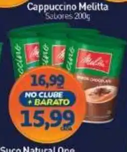 Rede Bom Lugar Cappuccino melitta sabores oferta
