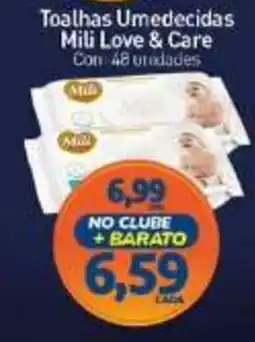 Rede Bom Lugar Toalhas Umedecidas Mili Love & Care oferta