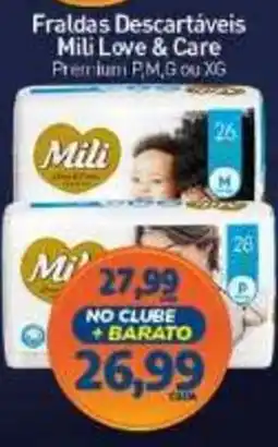 Rede Bom Lugar Fradas Descartáveis Mili Love & Care oferta