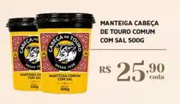 Empório Bahamas Manteiga cabeça de touro comum com sal oferta