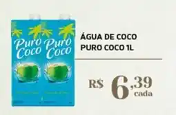 Empório Bahamas Água de coco puro coco 1l oferta