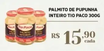 Palmito de pupunha inteiro tio paco